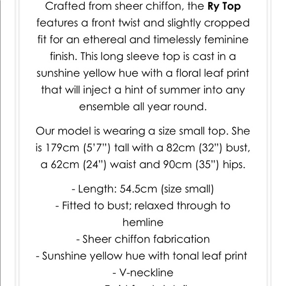 NEW • The East End • Ry Twist Front Chiffon Top - Picture 4 of 7